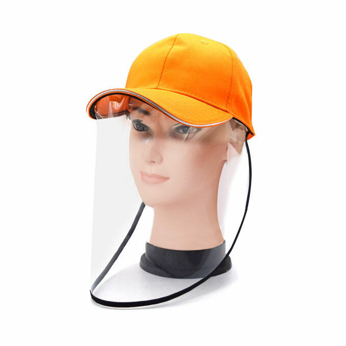 

Protective Baseball Cap with Removable Flip-Up Visor Shield, Yellow, 469769