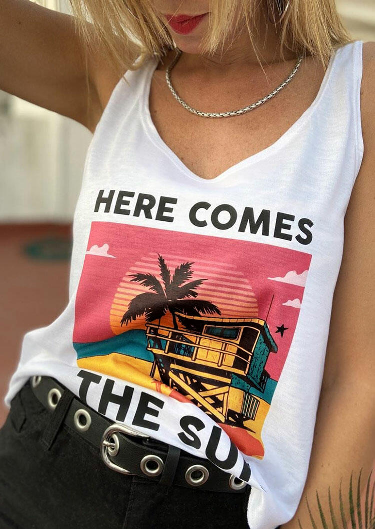 

Here Comes The Sun Tank without Necklace - White, 469784