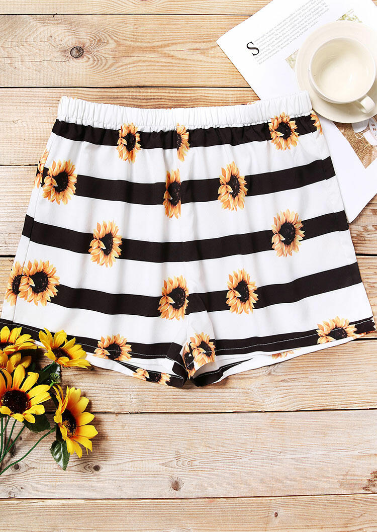

Shorts Sunflower Drawstring Tie Shorts in White. Size