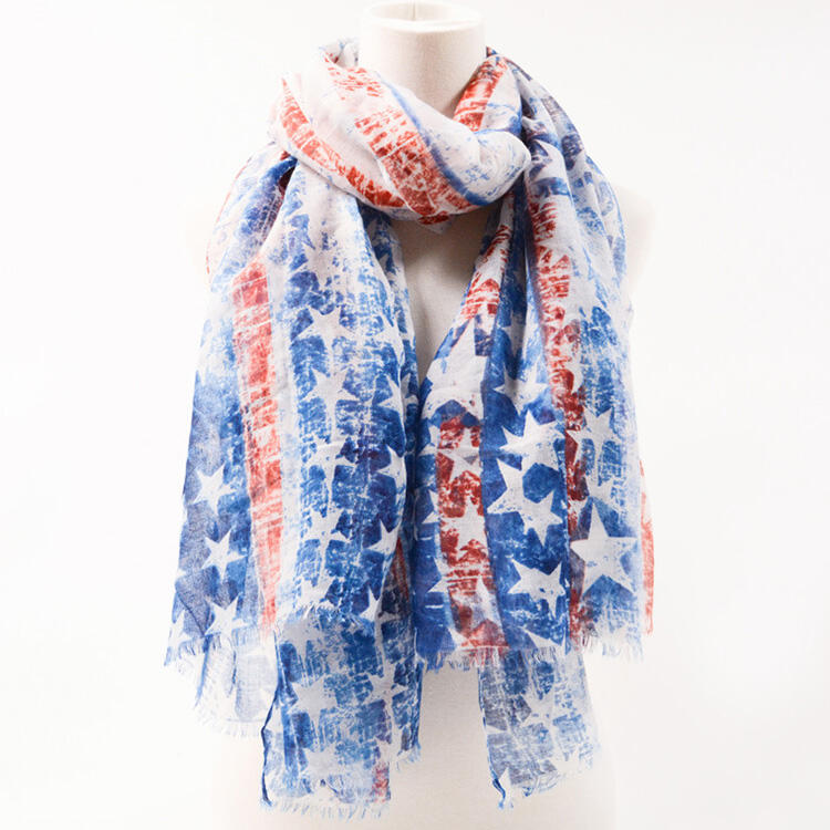 

American Flag Scarf, Multicolor, 469988