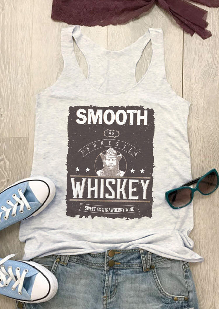

Tank Tops Smooth As Tennessee Whiskey Star Casual Tank in Gray. Size: ,M