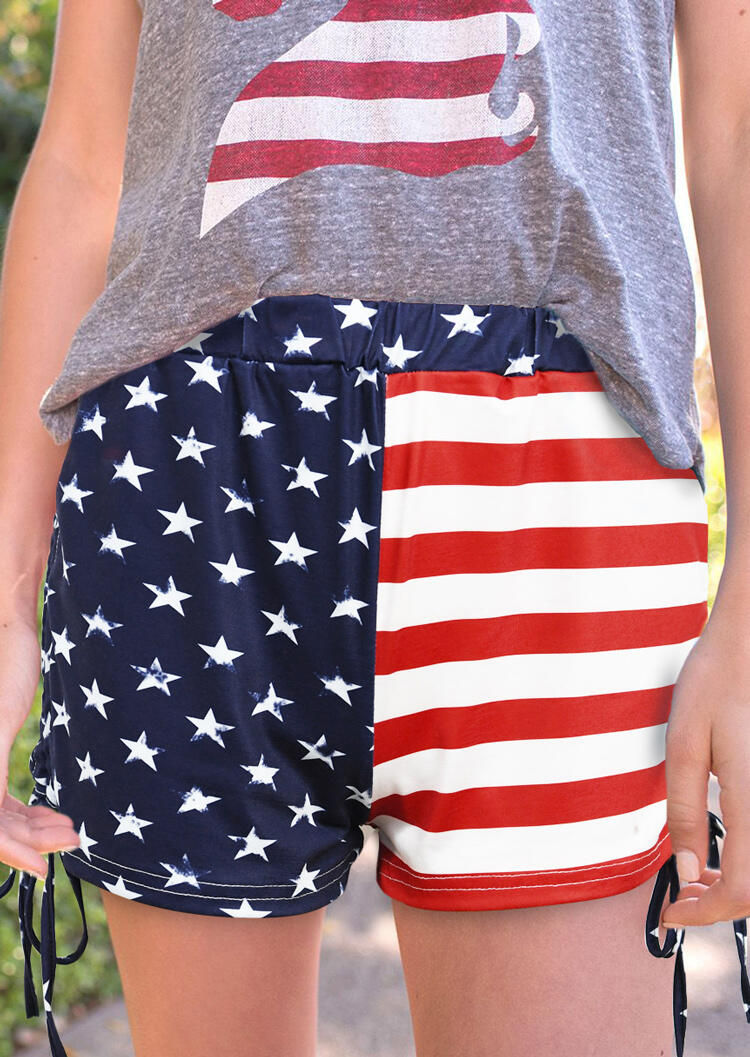 

Shorts American Flag Shorts in Navy Blue. Size