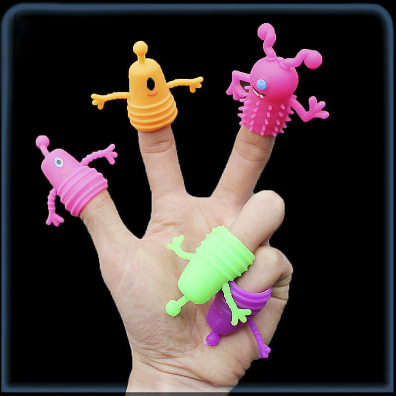 

Hobbies and Toys 5Pcs Finger Monster Puppets Set, Multicolor