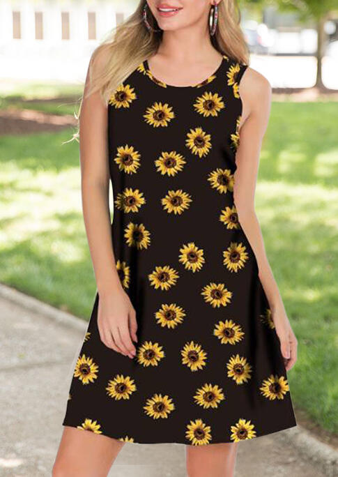 

Mini Dresses Sunflower Sleeveless Mini Dress - Black. Size