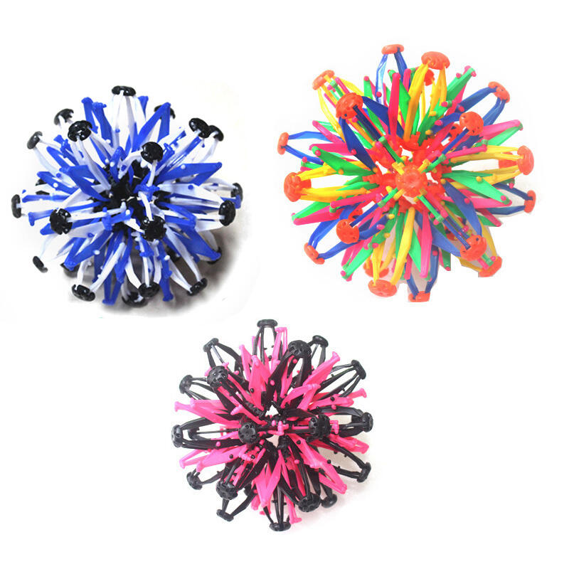 

Hobbies and Toys Telescopic Throwing Ball Shrinking Mini Sphere Toy, Pink