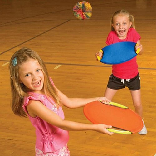 

Hobbies and Toys Flying Disc Bounce Ball Racket Set in Red. Size