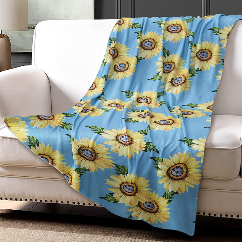 

Blanket Presale - Lightweight Cozy Microfiber Sunflower Blanket, Multicolor