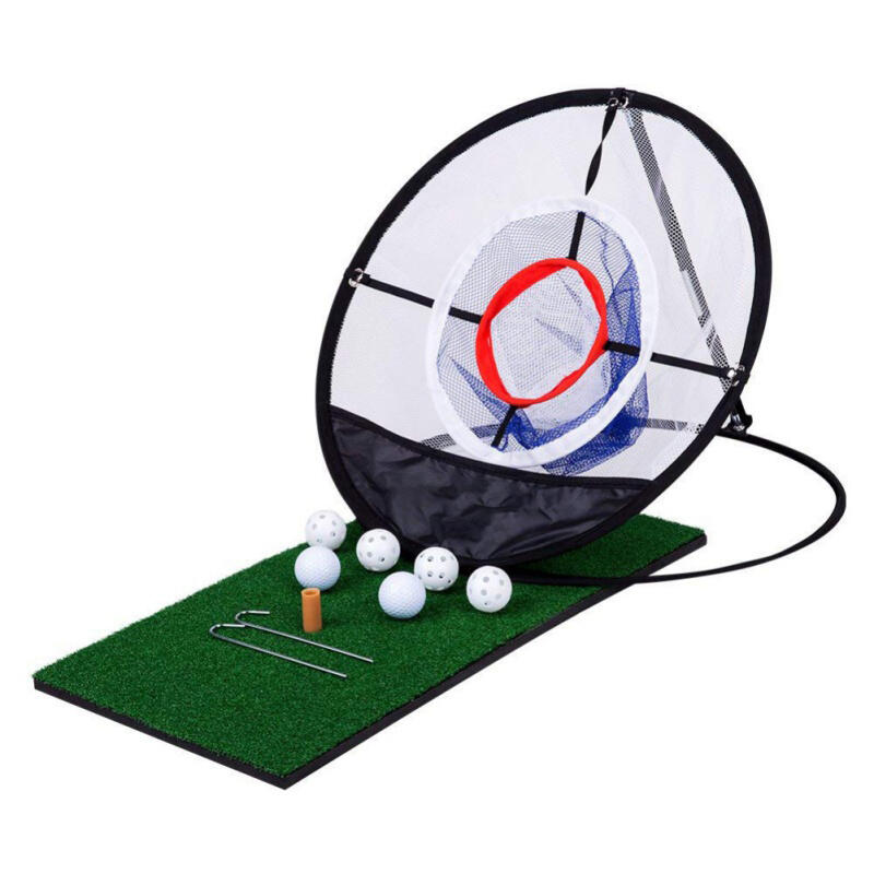 

Hobbies and Toys Portable Collapsible Golf Pitching Training Net in Black. Size