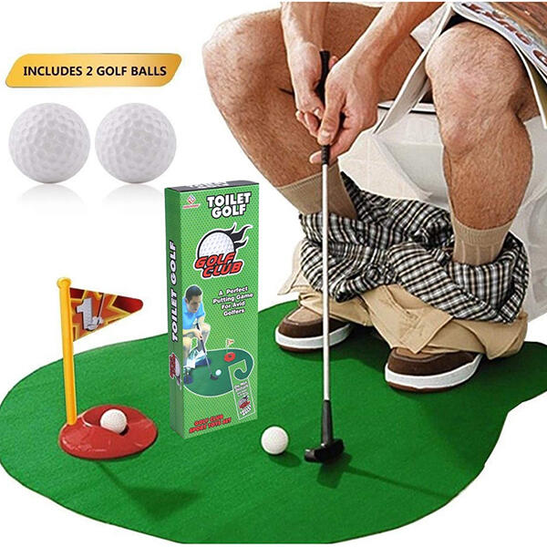 

Mini Golf Set Toilet Game, Green, 470544