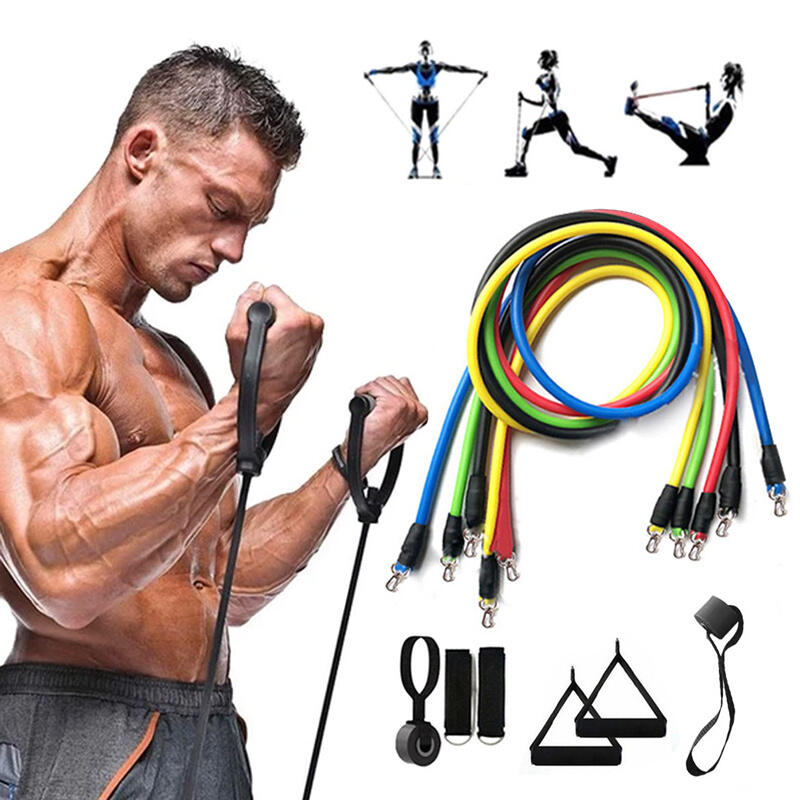 

Sport Product 11Pcs/Set Fitness Training Resistance Stretch Bands, Multicolor