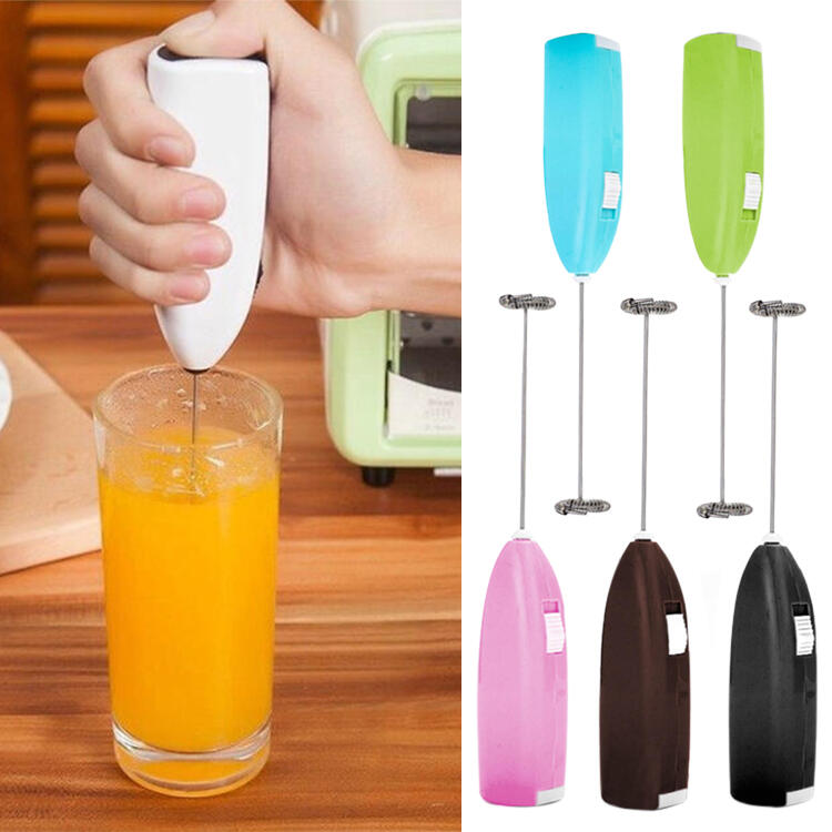 

Electric Portable Handheld Stainless Steel Egg Beater, Random, 470623