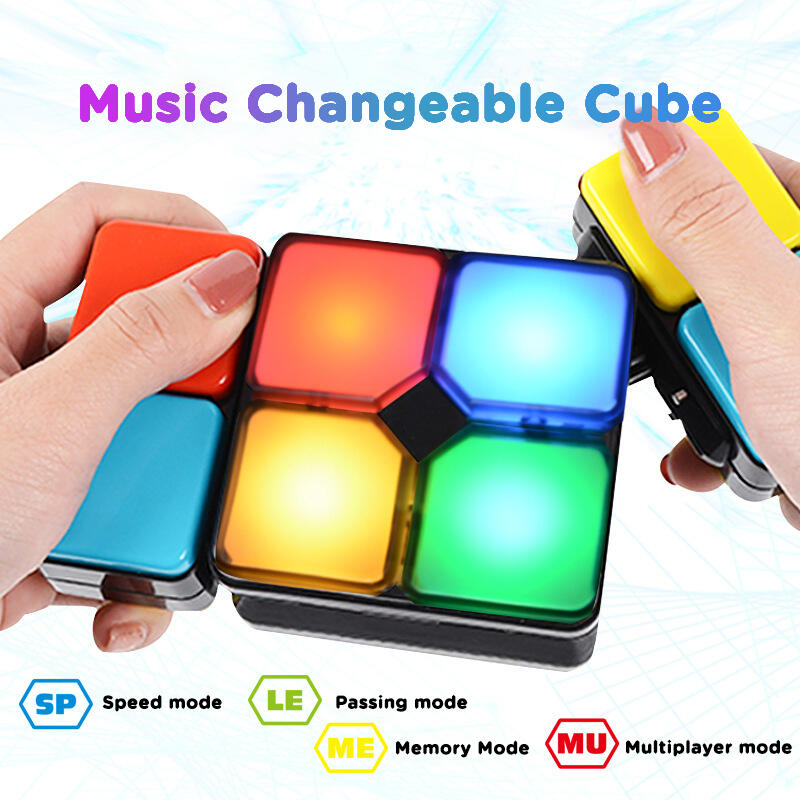 

Hobbies and Toys Children Changeable Music Cube Toy, Multicolor