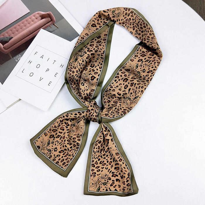 

Leopard Double-Sided Scarf, Pattern1;pattern2, 469216