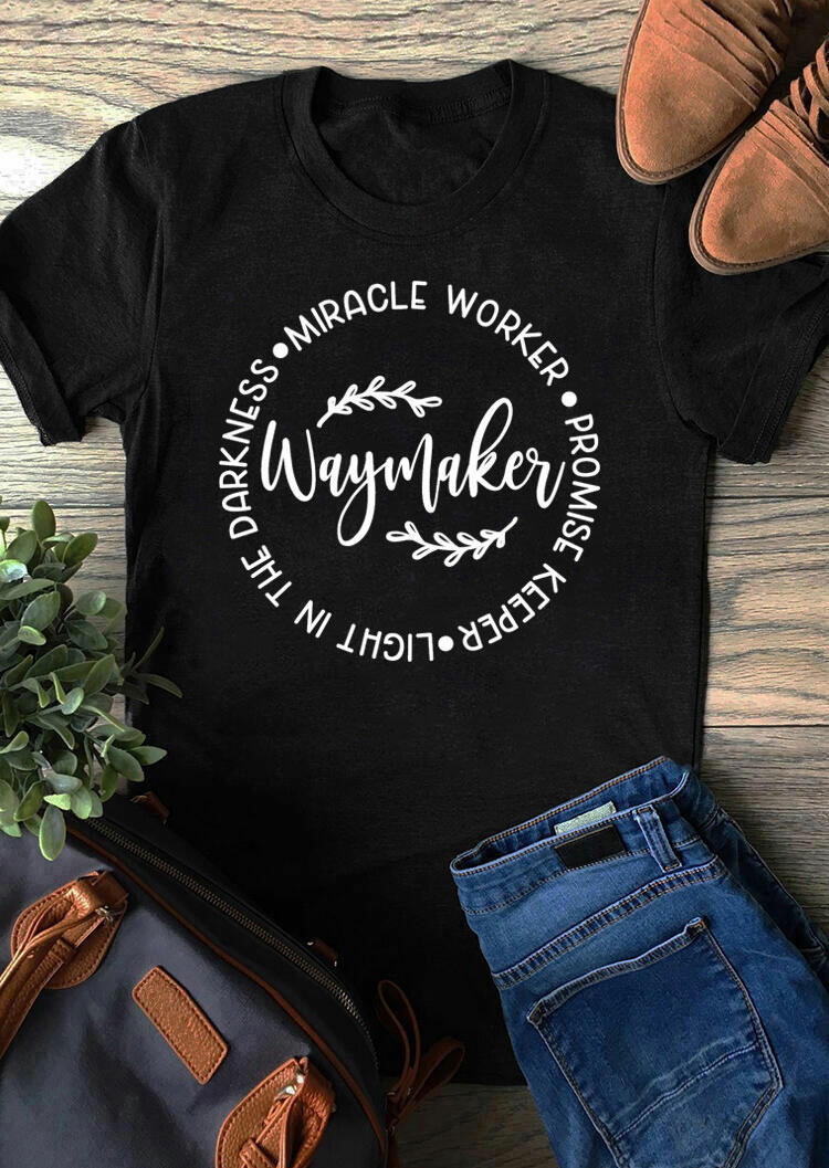 

Waymaker O-Neck T-Shirt Tee - Black, 468935