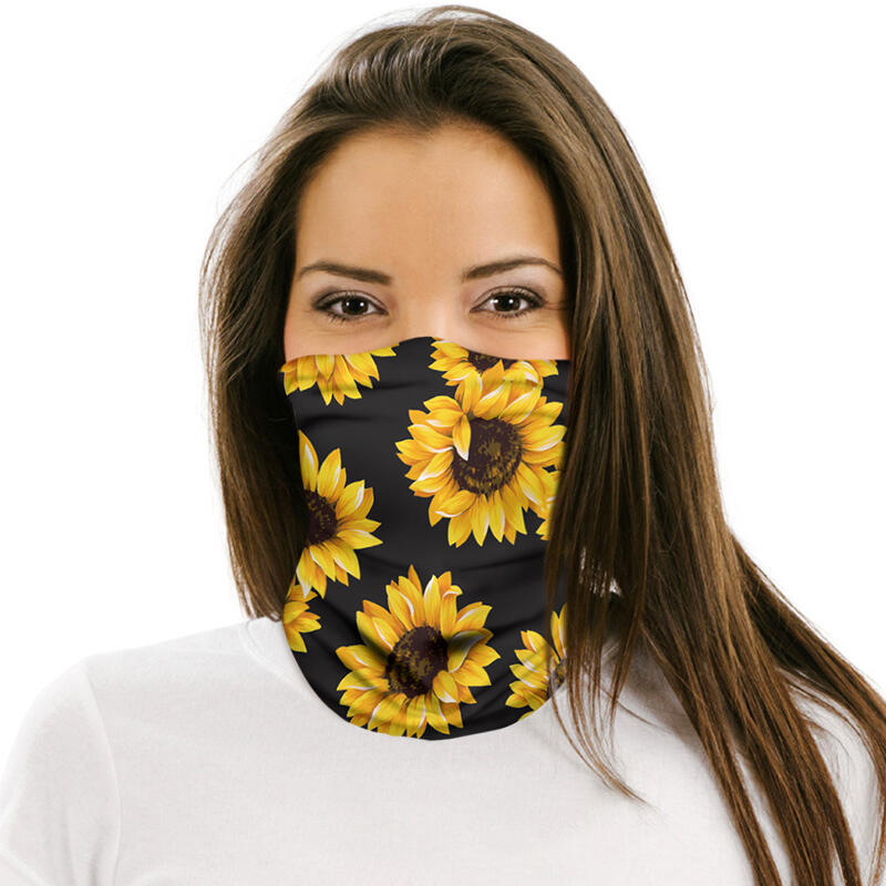 

Multi-Functional Sunflower Elastic Face Scarf Headband, Pattern1;pattern2;pattern3, 470737