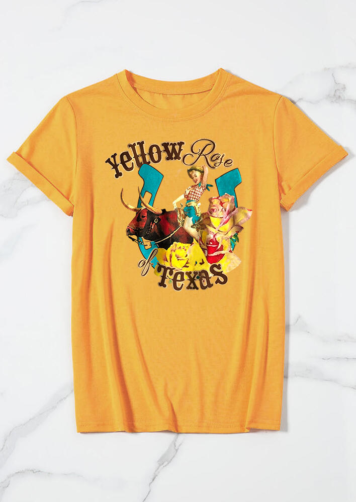 

Yellow Rose of Texas T-Shirt Tee - Yellow, 470887