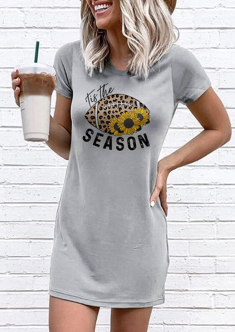 

Mini Dresses Sunflower Leopard It Is The Season Mini Dress in Gray. Size