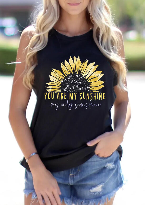 

Sunflower You Are My Sunshine Tank - Black, 470203