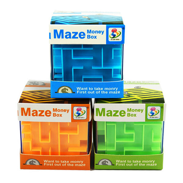 

Funny Maze Puzzle Cube Coin Saving Box, Random, 468957