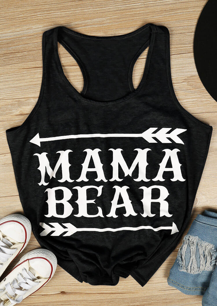 

Mama Bear Arrow Tank, Black;gray, 111173