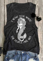 I Want To Be Where The People Are Not Mermaid Tank