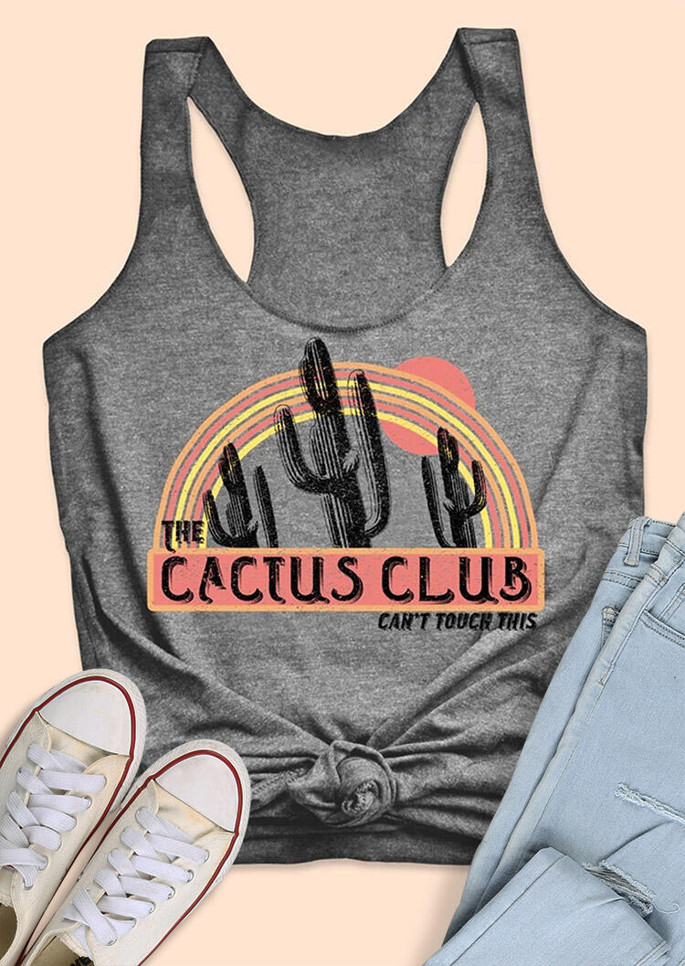 

Tank Tops The Cactus Club Can't Touch This Rainbow Tank in Gray. Size