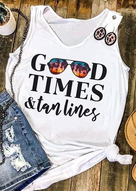 

Good Times & Tan Lines Tank - White, 472269