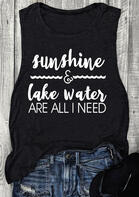 Sunshine & Lake Water Are All I Need Tank