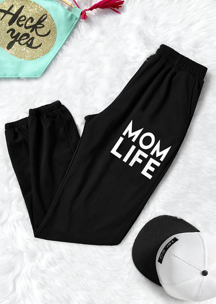 

Mom Life Pocket Activewear Sports Leggings - Black, 472601