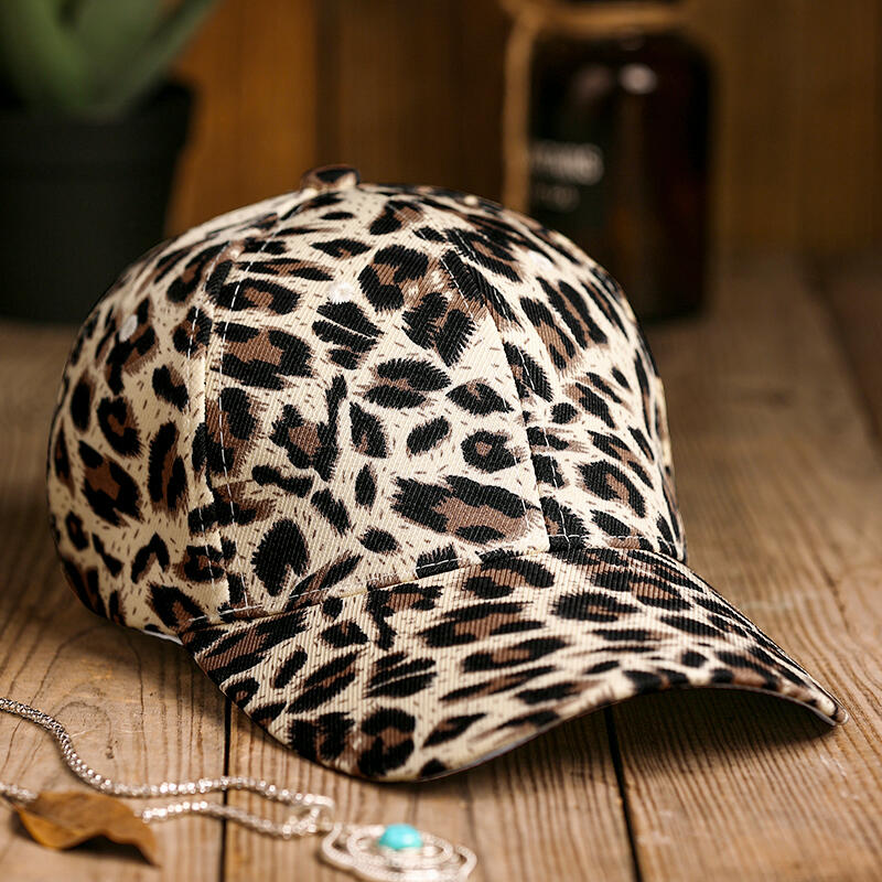 

Unisex Leopard Baseball Cap, Khaki;light coffee, 472400