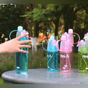 Portable Sports Spray Drinking Water Bottle thumbnail