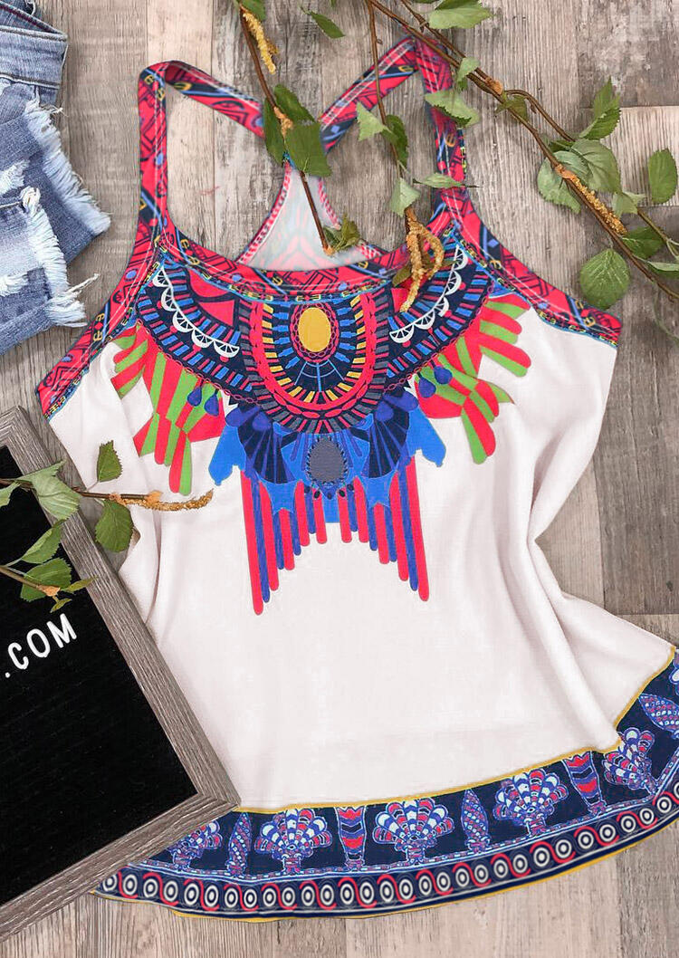 

Vintage Floral Camisole - White, 472919