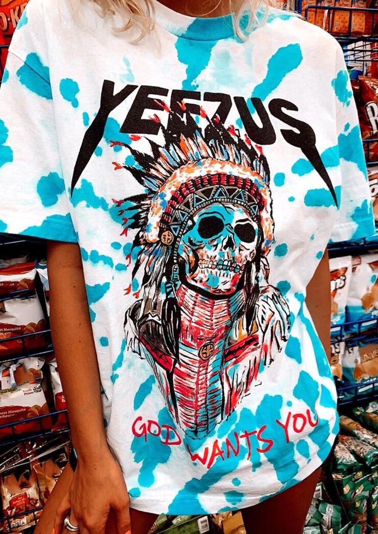 

Tees T-shirts Yeezus God Wants You T-Shirt Tee in White. Size: ,M