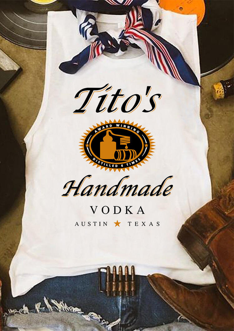 

Tito' Handmade Vodka Tank without Silk Scarf - White, 473639