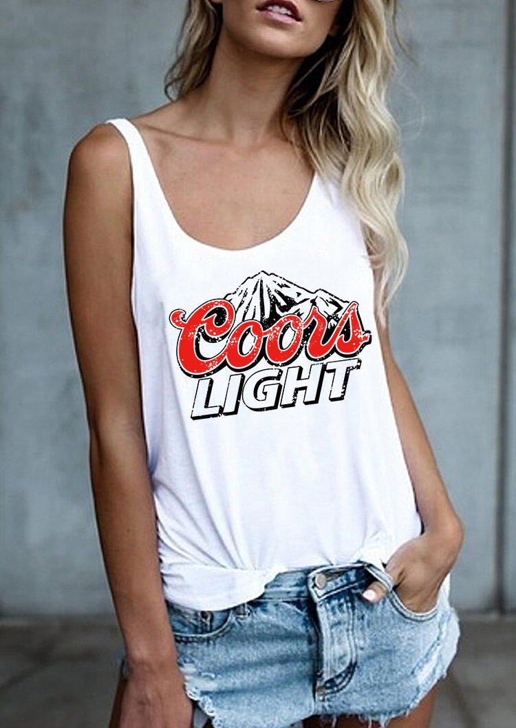 

Coors Light Mountain Tank - White, 473718