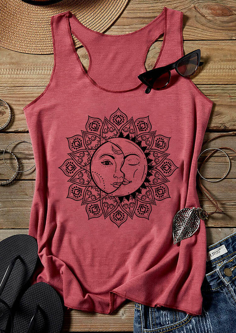 

Mandala Sun And Moon Tank - Watermelon Red, 473907