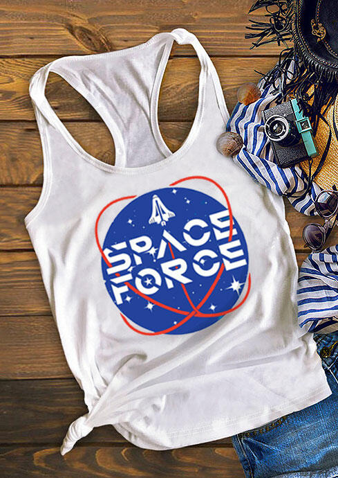 

Presale - Space Force O-Neck Tank - Beige, 473715
