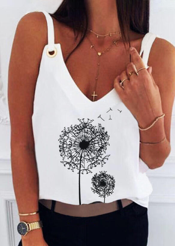 

Tank Tops Dandelion V-Neck Camisole without Necklace in White. Size