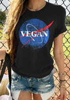 Vegan Space T-Shirt Tee