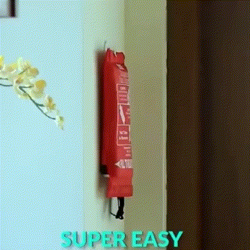 

Home Decor Emergency Fire Fighting Blanket in Red. Size