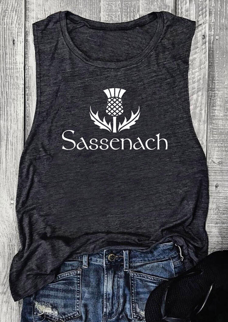 

Sassenach Onopordum Acanthium O-Neck Tank - Dark Grey, 474510