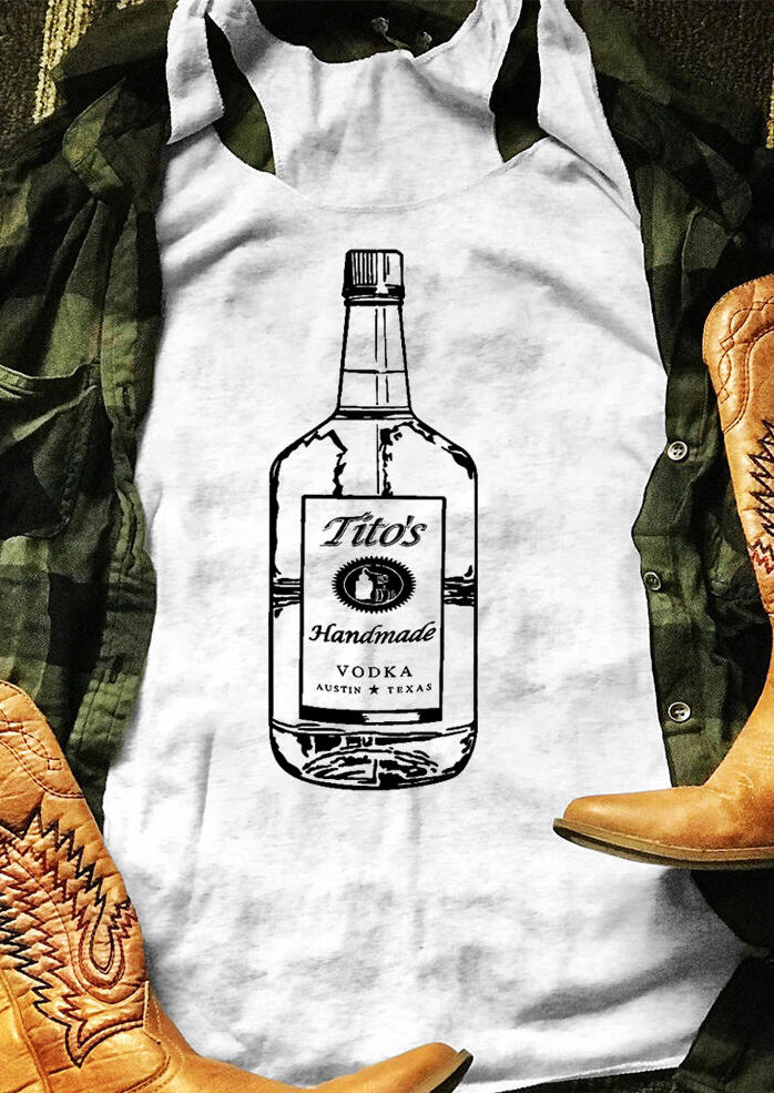 

Tank Tops Presale - Tito's Vodka Tank - Light Grey. Size: S,M,,XL