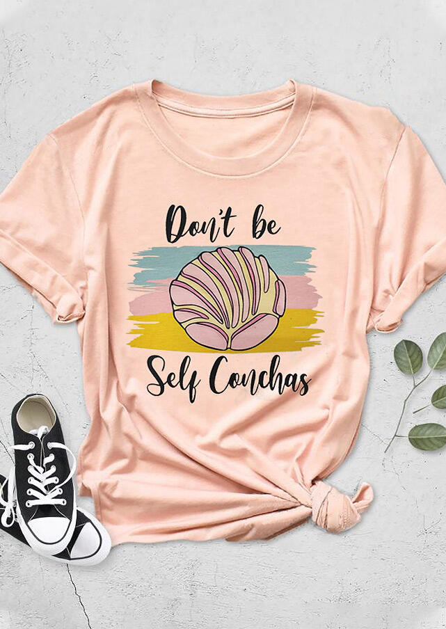 

Don't Be Self Conchas T-Shirt Tee - Pink, 474515