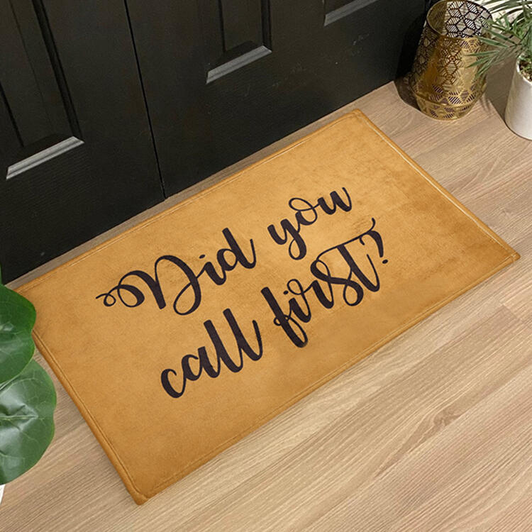 

Did You Call First Doormat, Yellow, 474546