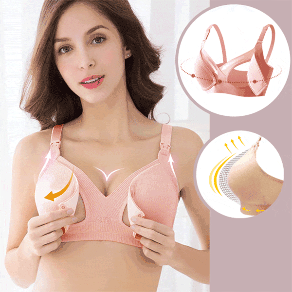 

Breathable Buckled Pregnancy And Nursing Bras, Pink;flesh, 474624