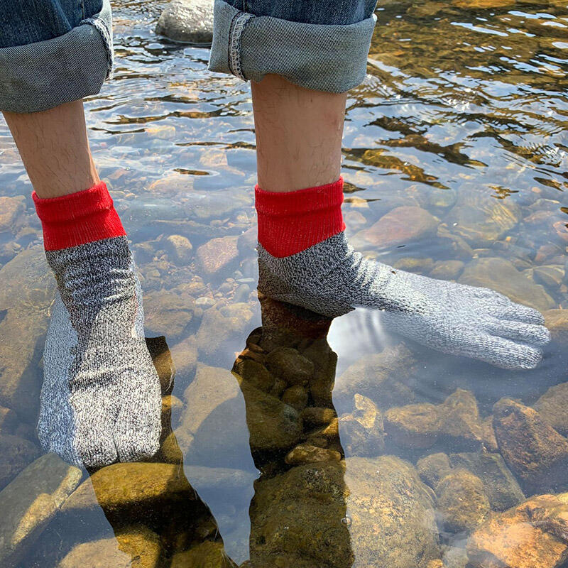 Comfortable Outdoor FiveToe CutResistant Socks F