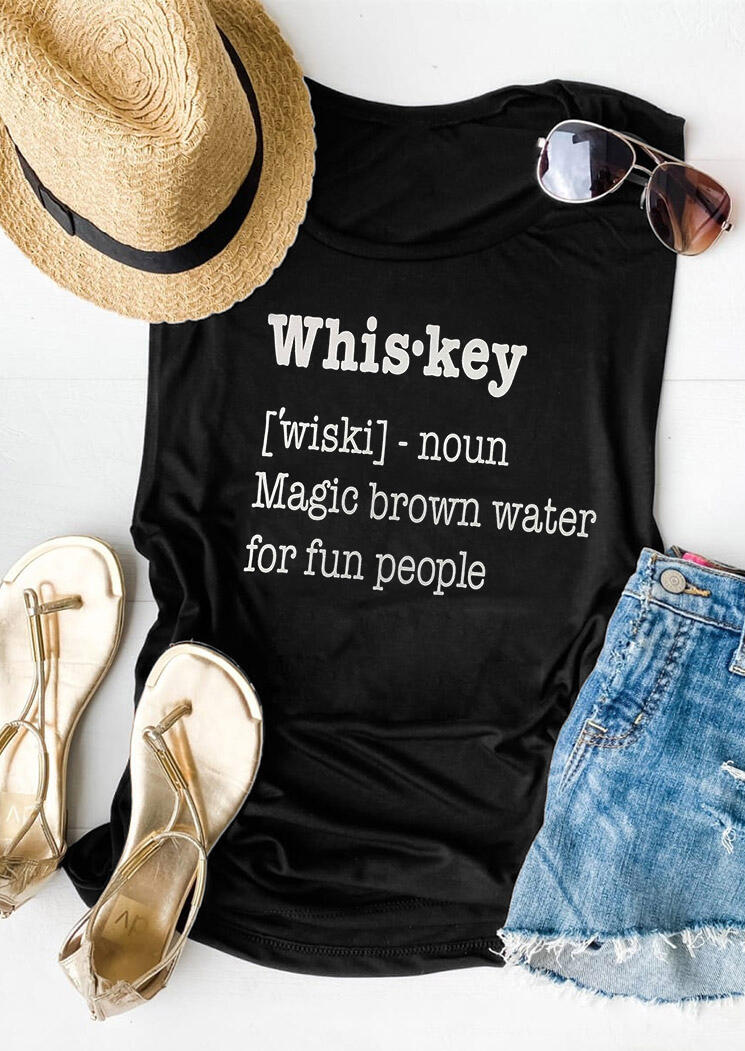 

Whiskey Magic Brown Water for Fun People Tank - Black, 475103