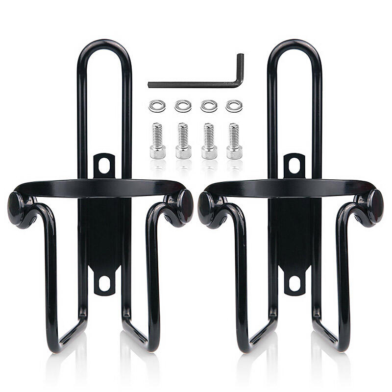 

2Pcs Multi-Functional Bicycle Water Bottle Holders, Black;red;silver, 475594