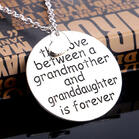 The Love Between A Grandmother and Granddaughter Is Forever Pendant Necklace