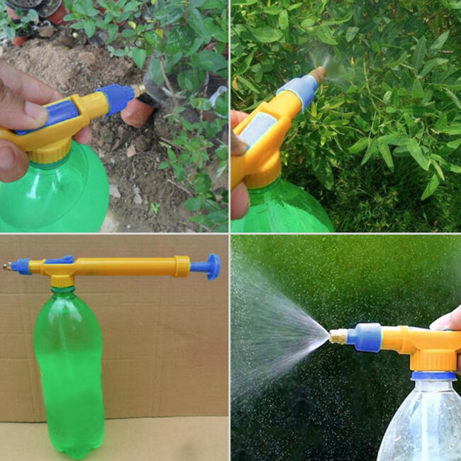 

Garden Plastic Sprayer Head Garden Bonsai Pressure Sprayer Mini Trolley Gun in Light Yellow. Size